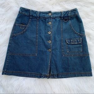 High waisted jean skort  St Johns Bay size 8